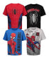 Big Boys Spider-Man 4 Pack T-Shirts Spiderman