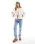 Фото #2 товара ASOS DESIGN funnel jacket in cream boucle