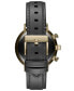 ფოტო #2 პროდუქტის Men's Legacy Quartz Traveller Leather Gray Watch 48mm