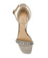 Women's Peggy Rhinestone Embellished Evening Wedge Sandals