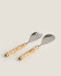 Salad cutlery set with bamboo handle (set of 2)