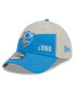 ფოტო #1 პროდუქტის Men's Cream, Powder Blue Los Angeles Chargers 2023 Sideline Historic 39THIRTY Flex Hat
