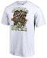 Фото #4 товара Men's White Milwaukee Bucks 2021 NBA Finals Champions Team Caricature Roster T-shirt