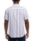 ფოტო #7 პროდუქტის Men's Short Sleeve Cotton Shirt with Ticking Stripe
