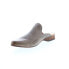 Фото #4 товара Bed Stu Brenda F392013 Womens Gray Leather Slip On Mule Flats Shoes 10