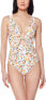 Фото #1 товара Jessica Simpson 285241 Women Tie Front One-Piece Sunset Multi XL (US 16)
