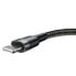 Фото #2 товара Wytrzymały kabel w oplocie do iPhone USB - Lightning QC3.0 2.4A 1m czarno-szary