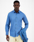 Фото #3 товара Men's Modern Classic-Fit Stretch Solid Button-Down Shirt, Created for Macy's