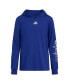 ფოტო #5 პროდუქტის Big Boys Long Sleeve Hooded Signature Tee