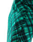 French Connection Dani check midi skirt in dark green