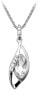 Silver pendant with clear zircons SVLP0059SH8BI00