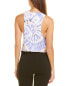 All Access The Dynamic Ribbed Crop Tank Women's Blue Xxs