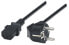 Фото #2 товара Manhattan Power Cord/Cable, Euro 2-pin plug (CEE 7/4) to C13 Female (kettle lead), 1.8m, 16A, Black, Lifetime Warranty, Polybag, 1.8 m, CEE7/4, C13 coupler, 250 V, 10 - 16 A