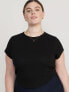 Фото #7 товара UltraLite Cropped Rib-Knit T-Shirt