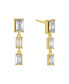 Фото #1 товара Серьги And Now This Crystal Triple StoneEarring