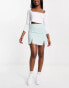 Фото #3 товара Glamorous 90s mini shift skirt in mint lilac ditsy