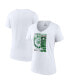 ფოტო #1 პროდუქტის Women's Boston Celtics Women's 2022 Eastern Conference Champions Plus Size Locker Room V-Neck T-Shirt - White