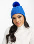 Фото #2 товара Threadbare bobble hat in blue