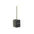 Toilet Brush DKD Home Decor Black Golden Metal Resin Marble 9,5 x 9,5 x 37 cm