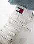 Фото #5 товара Tommy Jeans retro cupsole trainers in white and black