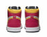 Jordan Air Jordan 1 retro high og "light fusion red" 高帮 复古篮球鞋 男女同款 白黄粉