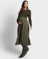 ფოტო #1 პროდუქტის Women's Knit to Woven Dress