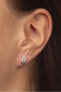 White gold earrings with crystals 239 001 00519 07