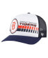 Фото #1 товара Men's White, Navy Detroit Tigers 2024 Spring Training Foam Trucker Adjustable Hat