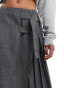 Фото #5 товара COLLUSION maxi kilt skirt in grey