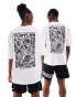 ASOS DESIGN unisex oversized license graphic t-shirt with Teenage Mutant Ninja Turtles prints in white