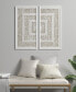 Tala Framed Geometric Rice Paper Panel 2-Pc. Shadowbox Wall Decor Set