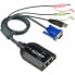 Фото #2 товара ATEN KA7178-AX - USB - VGA - Black - RJ-45 - 2 x RJ-45 Female - 1 x USB Type A Male - 1 x HDB-15 Male - 2 x Mini Stereo Plug
