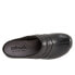 Фото #8 товара Softwalk Amber S2218-001 Womens Black Narrow Leather Clog Sandals Shoes 11