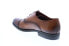 Фото #6 товара Bruno Magli Butler Mens Brown Leather Lace Up Oxfords & Lace Ups Cap Toe Shoes
