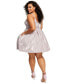 Фото #2 товара Trendy Plus Size Sherri Shine Fit & Flare Dress