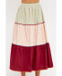 Women's Color Block Midi Skirt