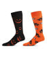 ფოტო #1 პროდუქტის Men's Halloween Pair Novelty Socks, Pack of 2