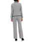 Women's Houndstooth Framed Double-Button Jacket & Straight-Leg 2-Pc. Pantsuit