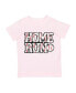 Фото #1 товара Toddler Girls Home Run Patch Short Sleeve T-Shirt