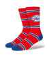Men's Philadelphia 76ers Hardwood Classics Stripes Crew Socks