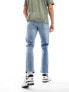 ASOS DESIGN stretch slim jeans in light blue wash