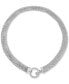 Фото #3 товара Macy's diamond Circle Mesh Link 18" Collar Necklace (5/8 ct. t.w.)