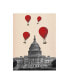 Фото #1 товара Fab Funky US Capitol Building and Red Hot Air Balloons Canvas Art - 36.5" x 48"