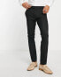 Topman suit trousers in black