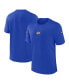 Фото #1 товара Men's Royal Los Angeles Rams 2023 Sideline Performance T-Shirt