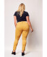 ფოტო #2 პროდუქტის Plus Size High Rise Skinny Pants