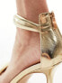 Фото #3 товара Public Desire Take Over puff strap sandal in gold