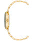 Women's Three Hand Quartz Gold-tone Alloy Bracelet Watch, 33mm