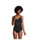 ფოტო #2 პროდუქტის Women's V-Neck Wrap Wireless Tankini Swimsuit Top