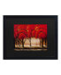 Фото #1 товара Masters Fine Art Parade of Red Trees II Matted Framed Art - 15" x 20"